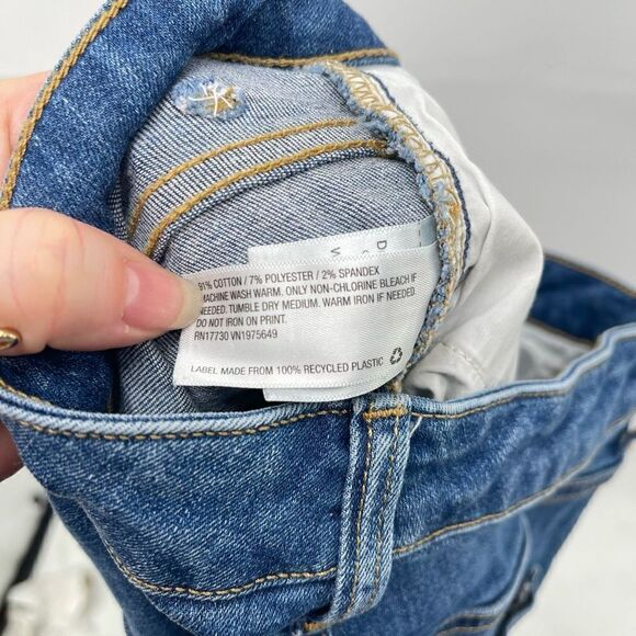 Universal Thread Womens Distressed Jeans Highest Rise Skinny Medium Wash 26 / 2 - Picture 8 of 10